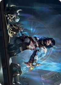 Halvar, God of Battle Art Card (Gold-Stamped Signature) [Kaldheim: Art Series] | Devastation Store