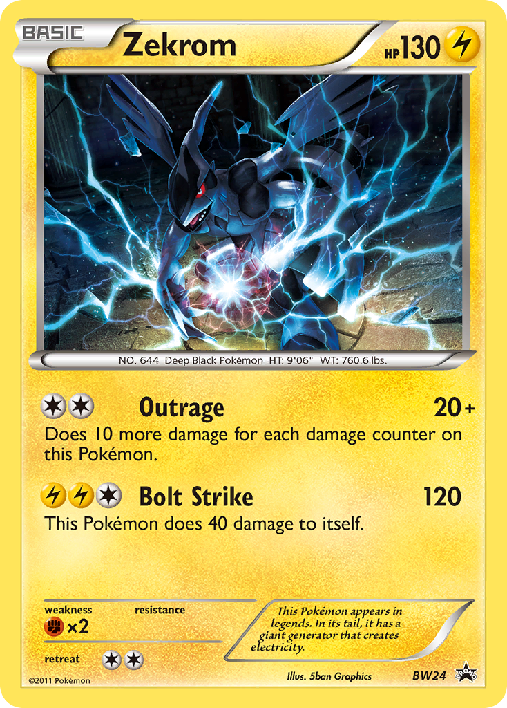 Zekrom (BW24) [Black & White: Black Star Promos] | Devastation Store