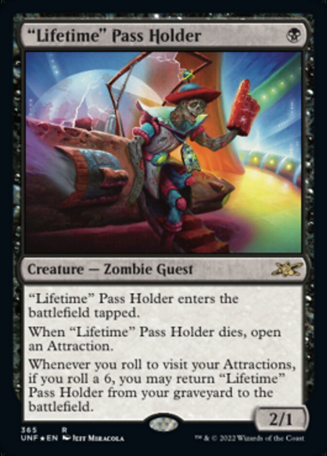 "Lifetime" Pass Holder (Galaxy Foil) [Unfinity] | Devastation Store