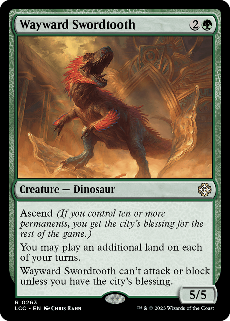 Wayward Swordtooth [The Lost Caverns of Ixalan Commander] | Devastation Store