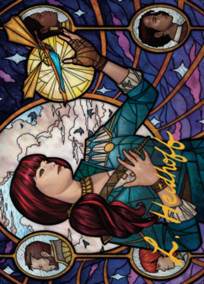 Jhoira, Ageless Innovator Art Card (Gold-Stamped Signature) [Dominaria United Art Series] | Devastation Store