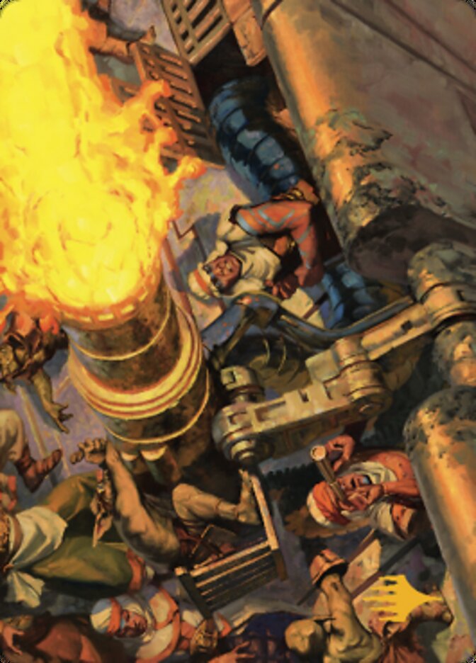 Mana Cannons Art Card (Gold-Stamped Signature) [Dominaria United Art Series] | Devastation Store