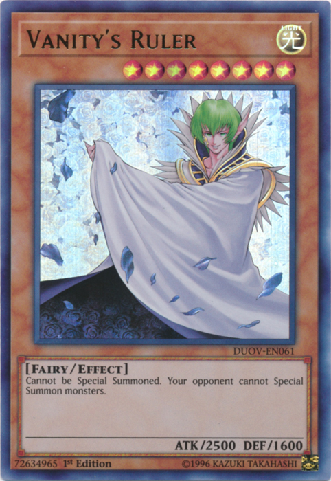 Vanity's Ruler [DUOV-EN061] Ultra Rare | Devastation Store