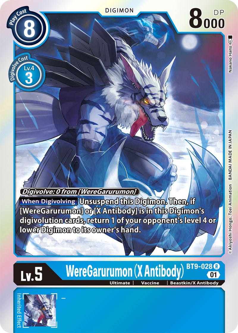 WereGarurumon (X Antibody) [BT9-028] [X Record] | Devastation Store