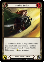 Nimble Strike (Yellow) [WTR186-C] Alpha Print Rainbow Foil - Devastation Store | Devastation Store