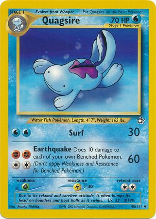 Quagsire (45/111) [Neo Genesis Unlimited] | Devastation Store