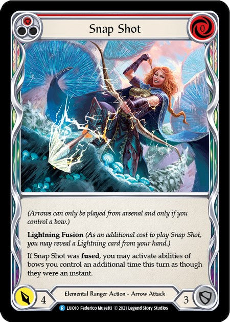 Snap Shot (Red) [LXI010] (Tales of Aria Lexi Blitz Deck)  1st Edition Normal | Devastation Store