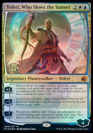 Teferi, Who Slows the Sunset [Innistrad: Midnight Hunt Prerelease Promos] | Devastation Store