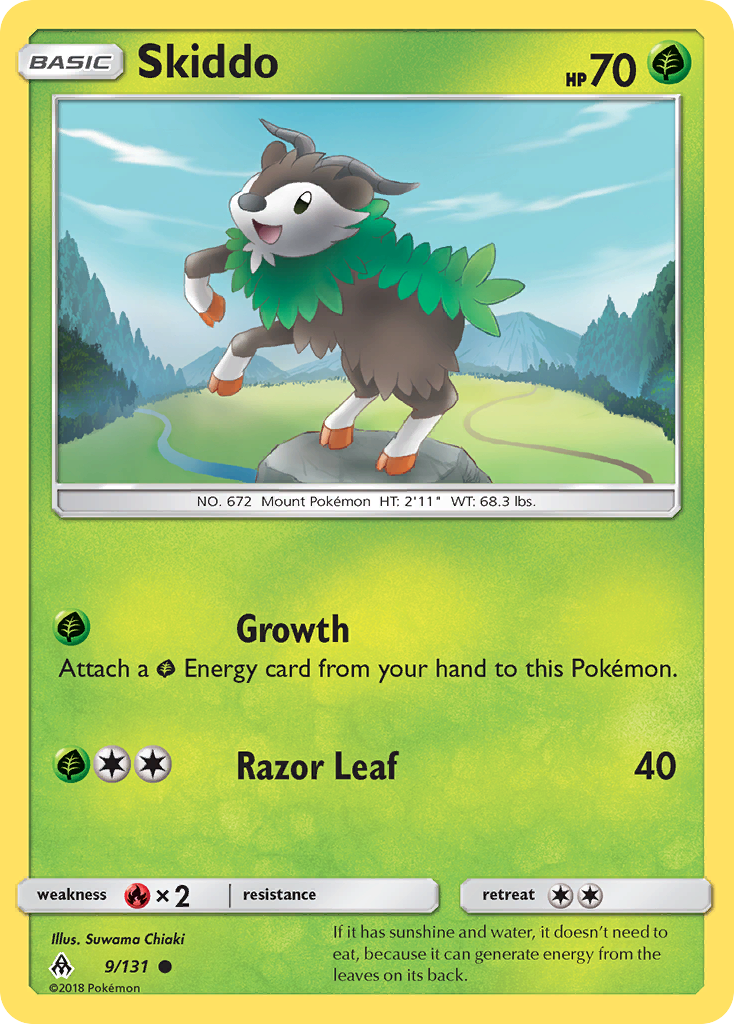 Skiddo (9/131) [Sun & Moon: Forbidden Light] | Devastation Store