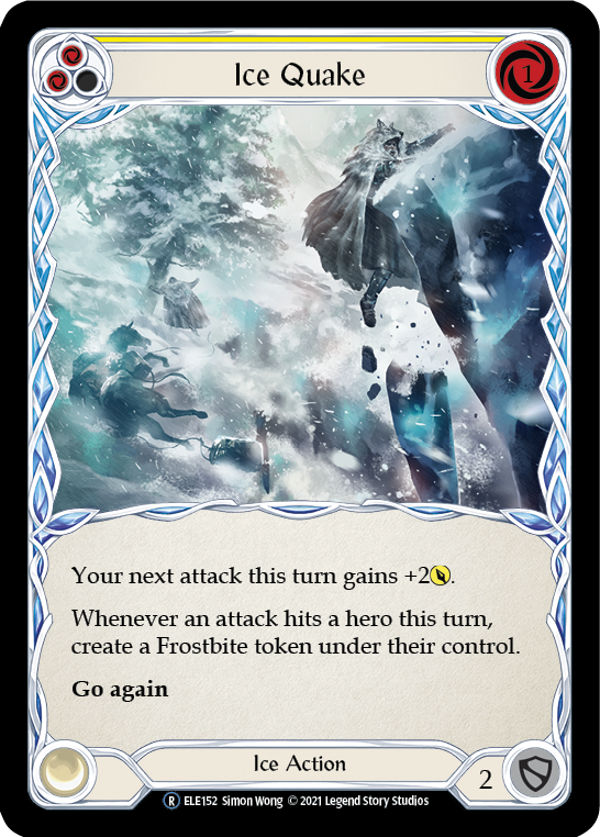 Ice Quake (Yellow) [U-ELE152] Unlimited Rainbow Foil | Devastation Store