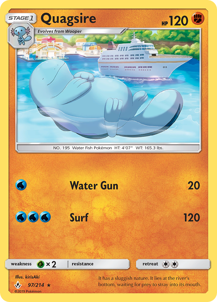 Quagsire (97/214) [Sun & Moon: Unbroken Bonds] | Devastation Store