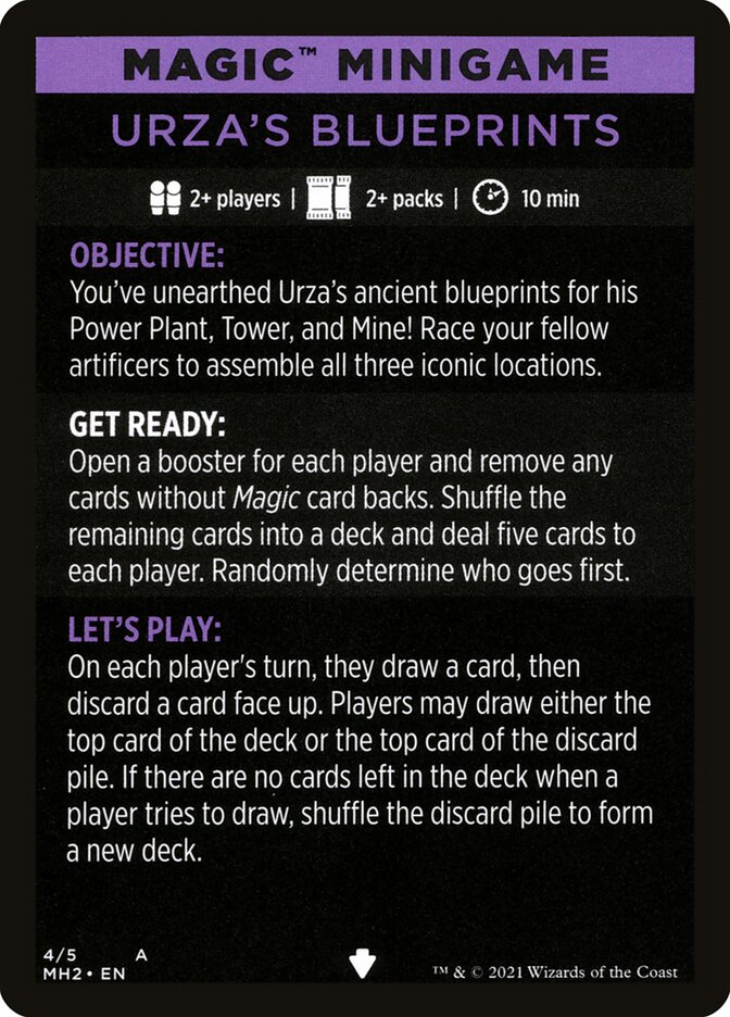 Urza's Blueprints (Magic Minigame) [Modern Horizons 2 Minigame] | Devastation Store