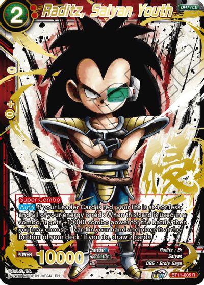 Raditz, Saiyan Youth (Alternate Art) [BT11-005] | Devastation Store