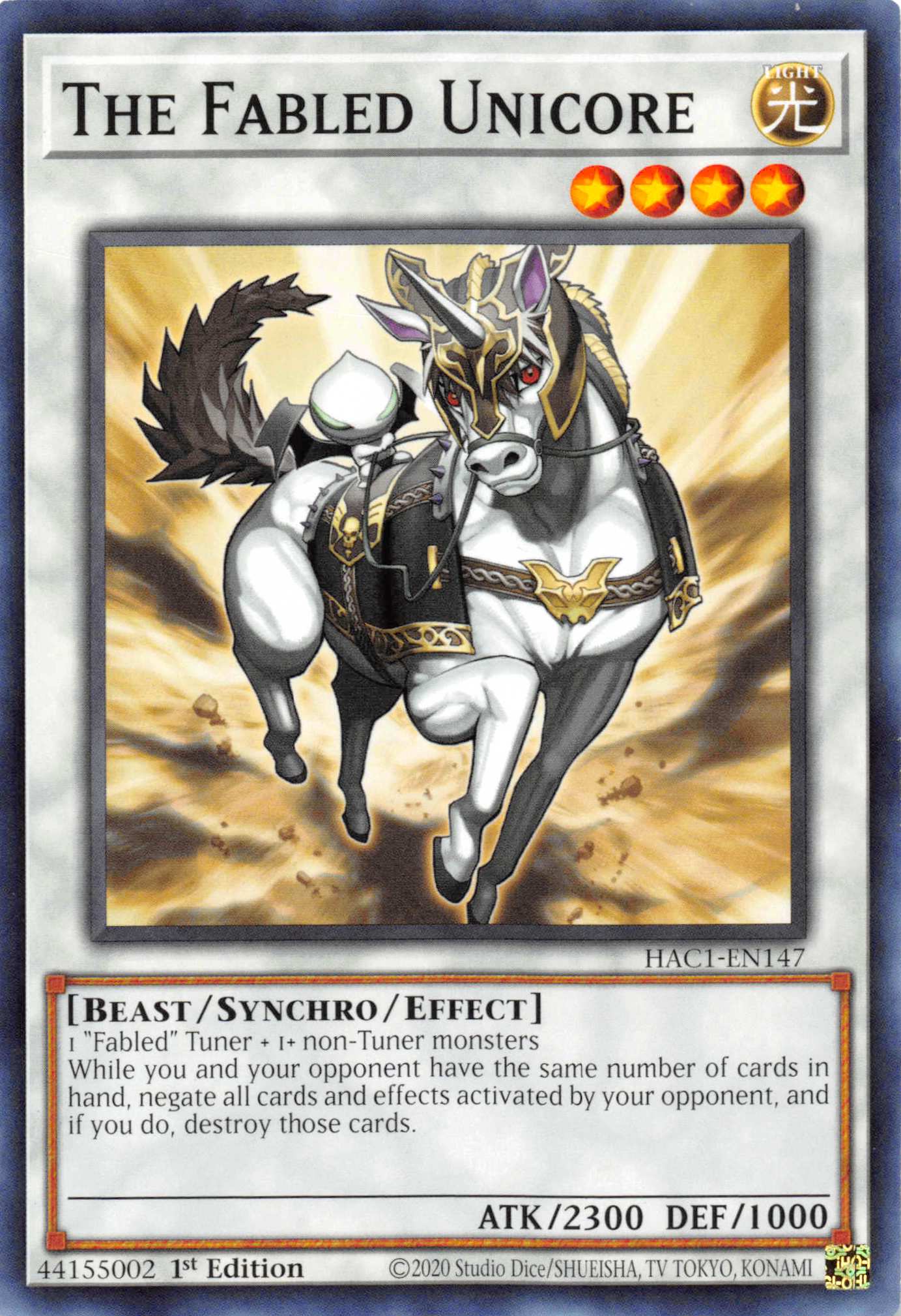 The Fabled Unicore [HAC1-EN147] Common | Devastation Store