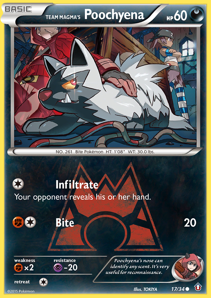 Team Magma's Poochyena (17/34) [XY: Double Crisis] | Devastation Store