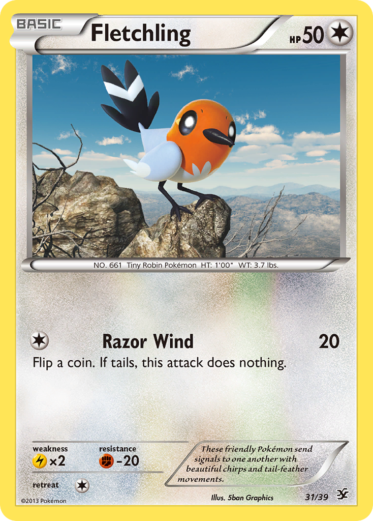 Fletchling (31/39) [XY: Kalos Starter Set] | Devastation Store