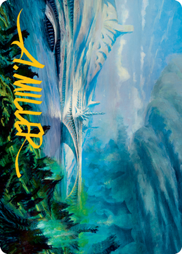 Goldmire Bridge Art Card (Gold-Stamped Signature) [Modern Horizons 2 Art Series] | Devastation Store
