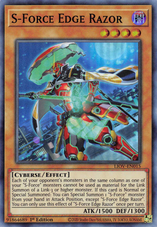 S-Force Edge Razor [LIOV-EN015] Super Rare | Devastation Store