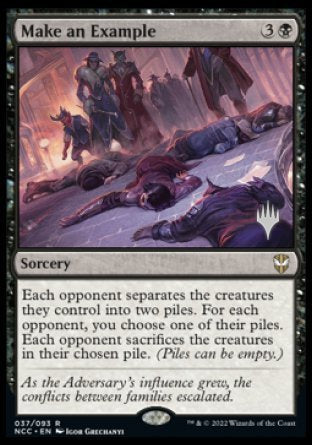 Make an Example (Promo Pack) [Streets of New Capenna Commander Promos] | Devastation Store