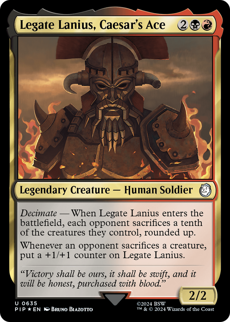 Legate Lanius, Caesar's Ace (Surge Foil) [Fallout] | Devastation Store