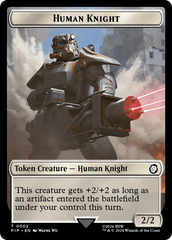 Human Knight // Copy Double-Sided Token [Fallout Tokens] | Devastation Store