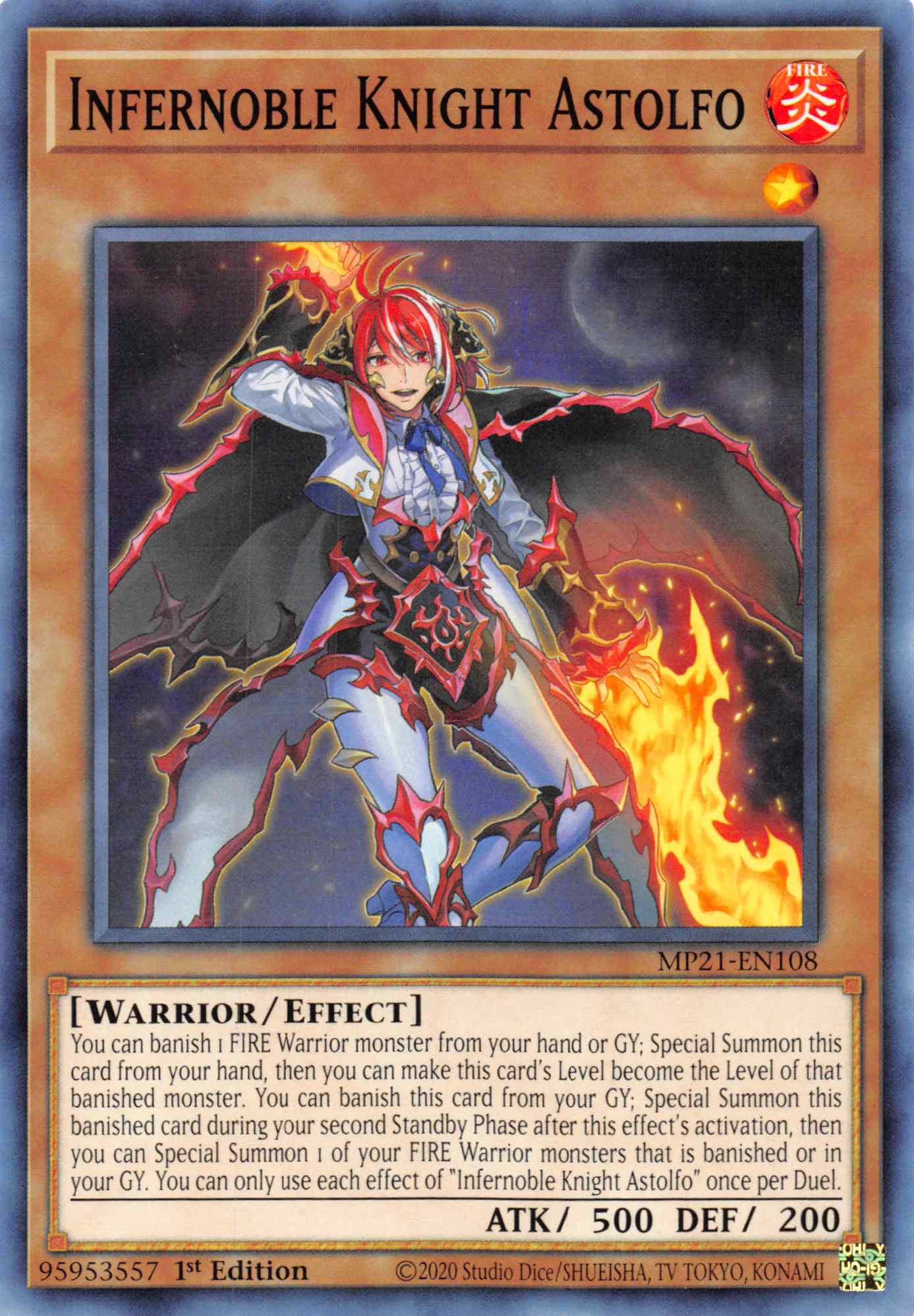 Infernoble Knight Astolfo [MP21-EN108] Common | Devastation Store