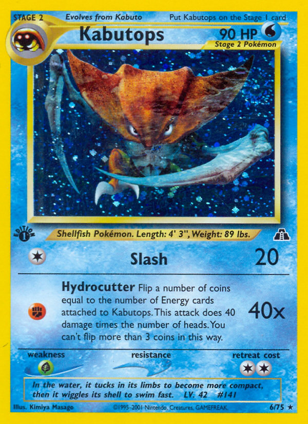 Kabutops (6/75) [Neo Discovery 1st Edition] | Devastation Store