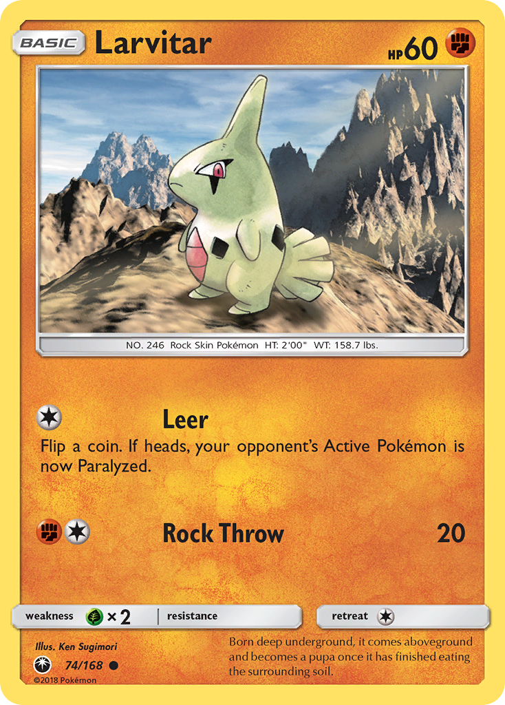 Larvitar (74/168) [Sun & Moon: Celestial Storm] | Devastation Store