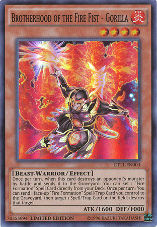 Brotherhood of the Fire Fist - Gorilla [CT11-EN003] Super Rare | Devastation Store