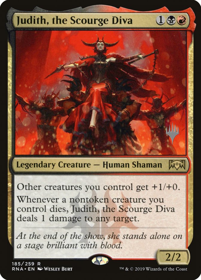 Judith, the Scourge Diva (Promo Pack) [Ravnica Allegiance Promos] | Devastation Store