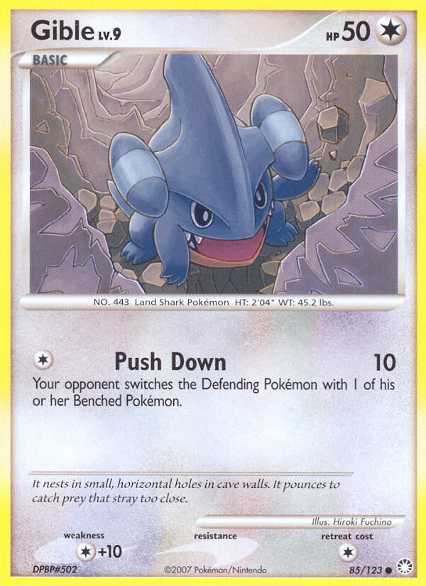 Gible (85/123) [Diamond & Pearl: Mysterious Treasures] | Devastation Store