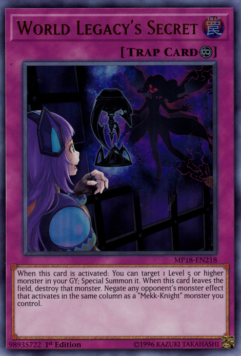 World Legacy's Secret [MP18-EN218] Ultra Rare | Devastation Store