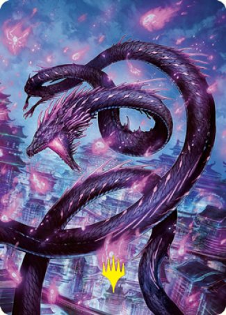 Junji, the Midnight Sky 2 Art Card (Gold-Stamped Signature) [Kamigawa: Neon Dynasty Art Series] | Devastation Store