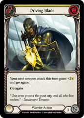 Driving Blade (Yellow) [WTR145-C] Alpha Print Rainbow Foil - Devastation Store | Devastation Store