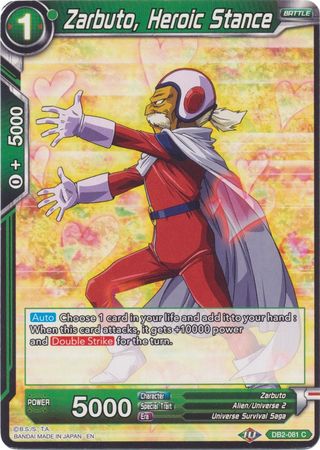 Zarbuto, Heroic Stance (Reprint) (DB2-081) [Battle Evolution Booster] | Devastation Store