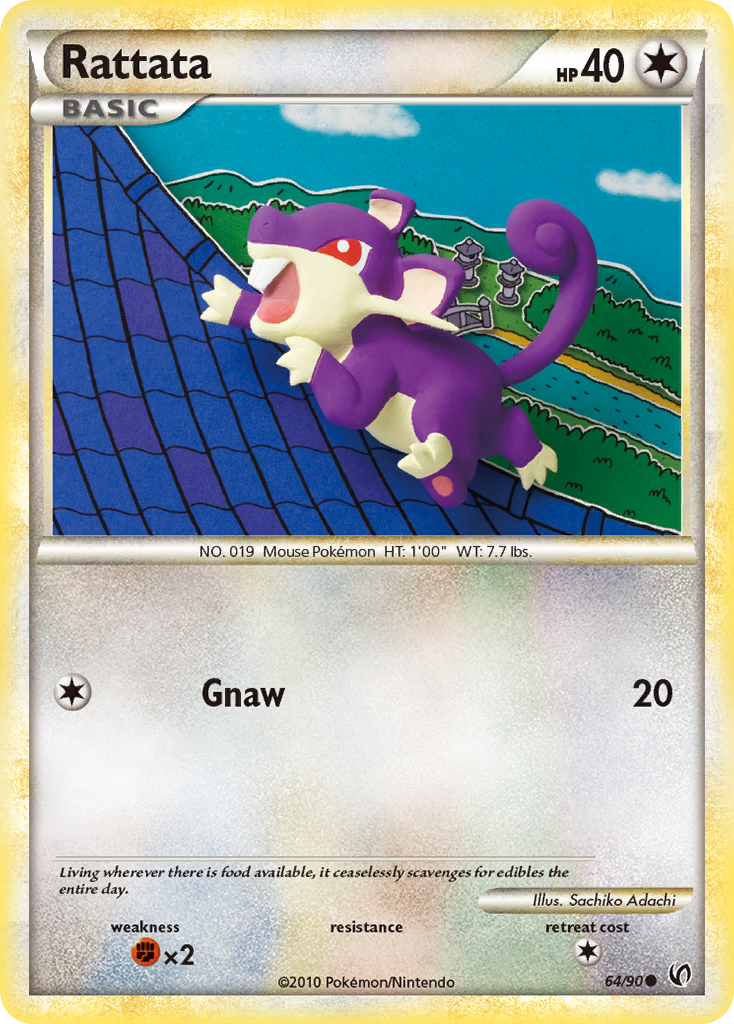 Rattata (64/90) [HeartGold & SoulSilver: Undaunted] | Devastation Store