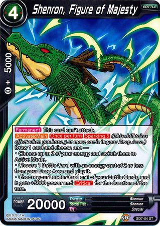 Shenron, Figure of Majesty (Starter Deck - Shenron's Advent) (SD7-04) [Miraculous Revival] | Devastation Store