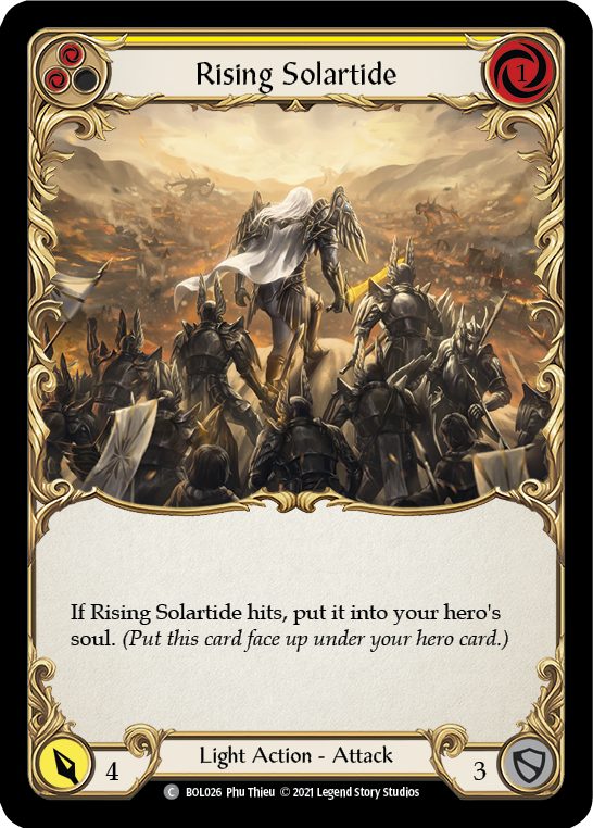 Rising Solartide (Yellow) [BOL026] (Monarch Boltyn Blitz Deck) | Devastation Store