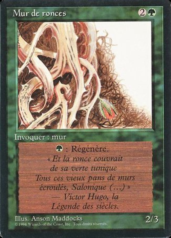 Wall of Brambles [Foreign Black Border] | Devastation Store