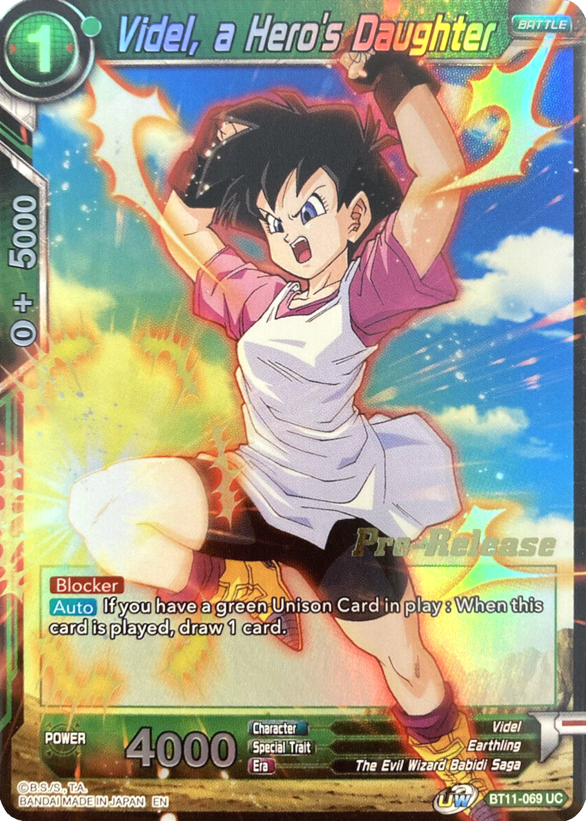 Videl, a Hero's Daughter (BT11-069) [Vermilion Bloodline Prerelease Promos] | Devastation Store