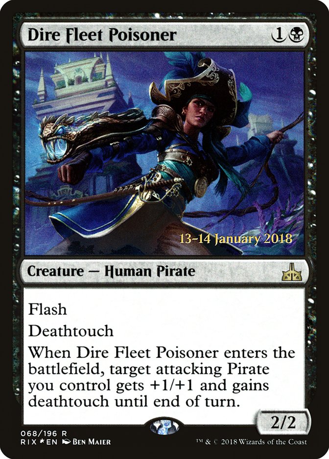 Dire Fleet Poisoner [Rivals of Ixalan Prerelease Promos] - Devastation Store | Devastation Store