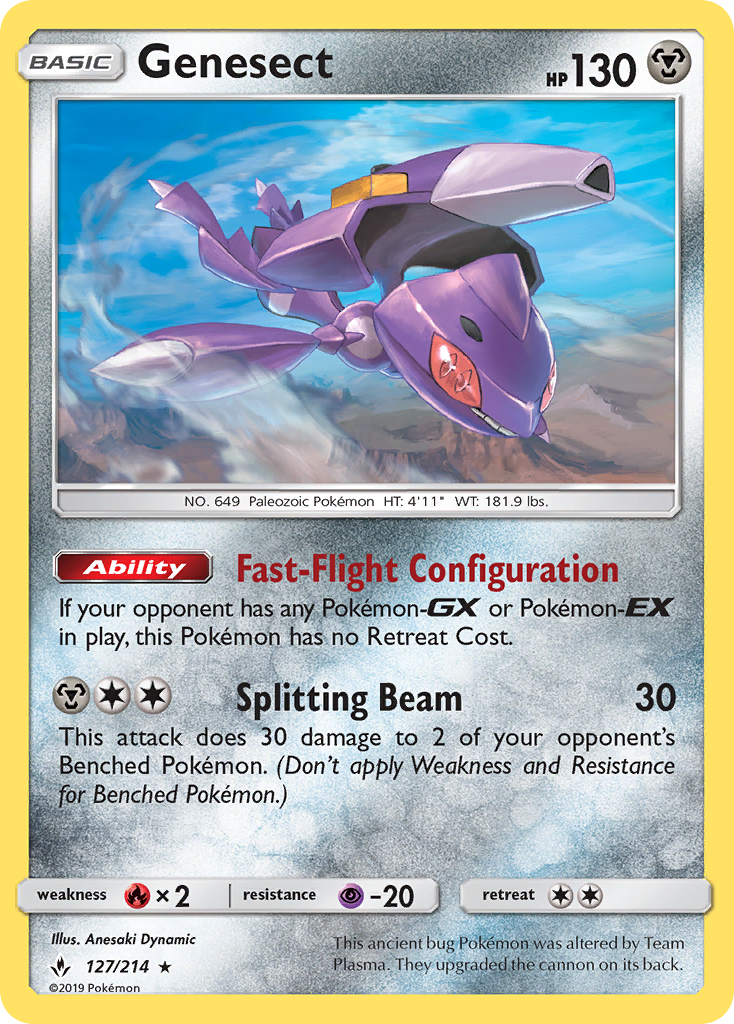 Genesect (127/214) [Sun & Moon: Unbroken Bonds] | Devastation Store