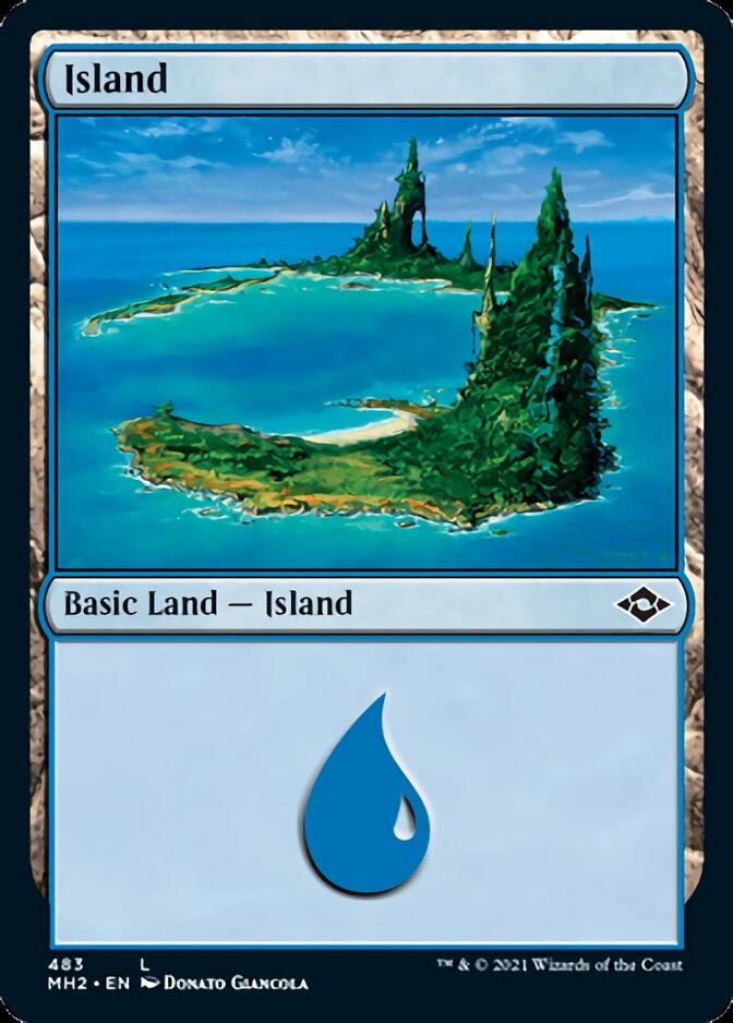 Island (483) (Foil Etched) [Modern Horizons 2] | Devastation Store