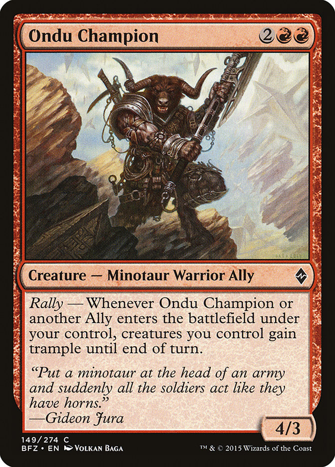Ondu Champion [Battle for Zendikar] - Devastation Store | Devastation Store