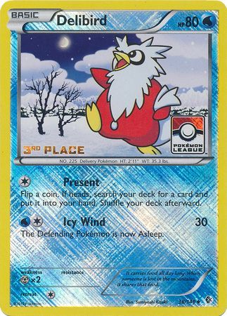 Delibird (38/149) (League Promo 3rd Place) [Black & White: Boundaries Crossed] | Devastation Store