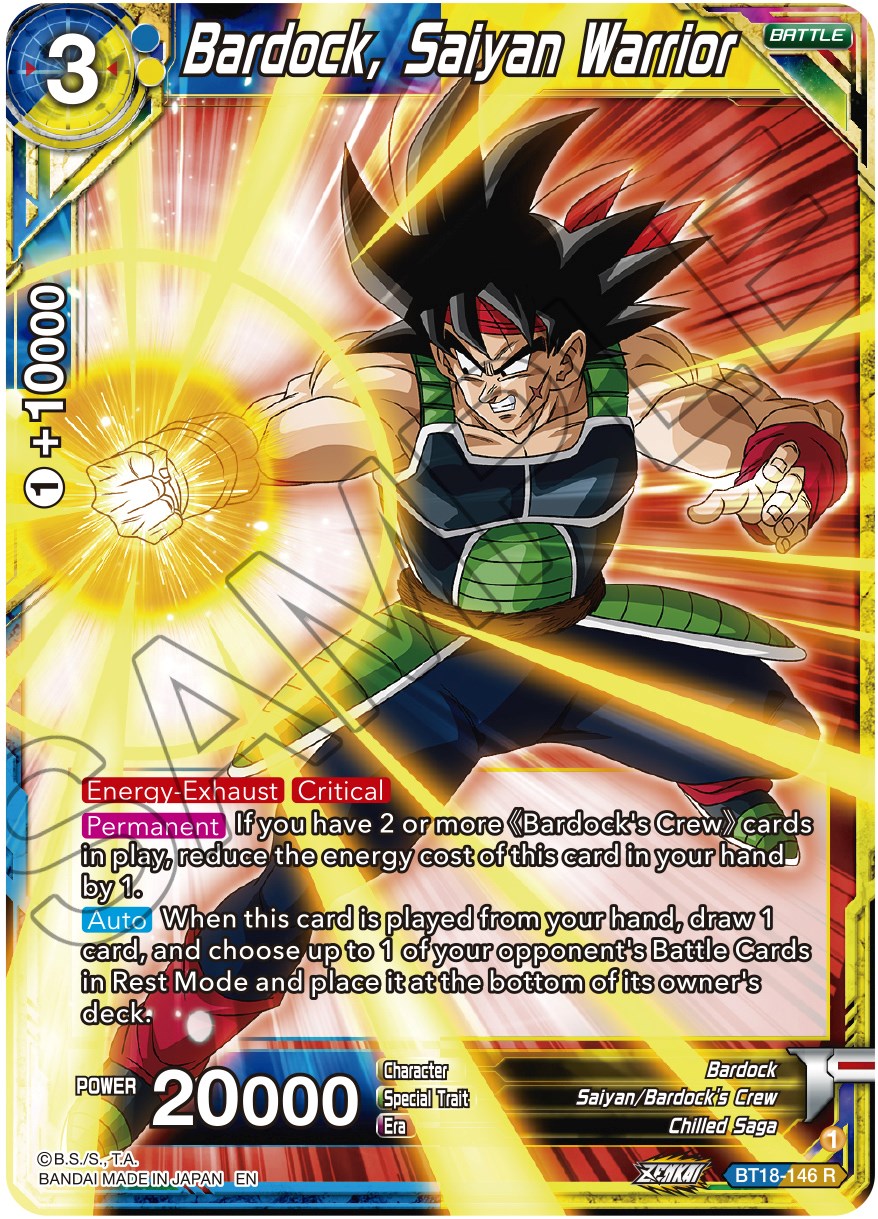 Bardock, Saiyan Warrior (BT18-146) [Dawn of the Z-Legends] | Devastation Store