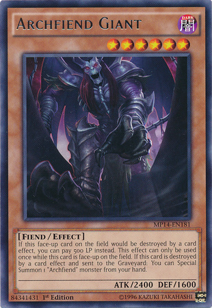 Archfiend Giant [MP14-EN181] Rare | Devastation Store