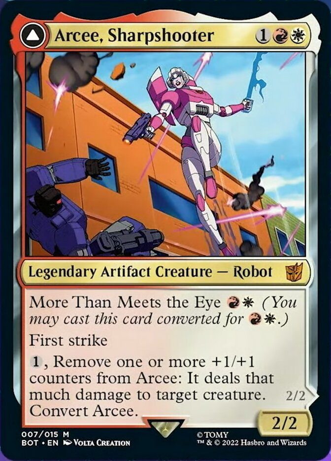 Arcee, Sharpshooter // Arcee, Acrobatic Coupe [Transformers] | Devastation Store