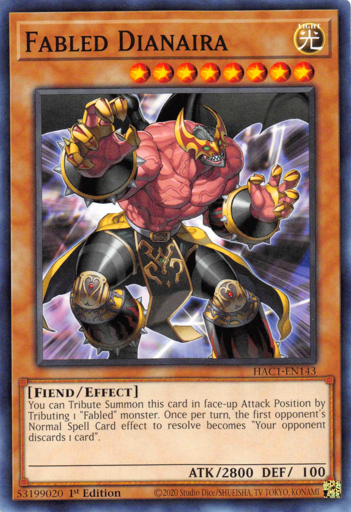 Fabled Dianaira [HAC1-EN143] Common | Devastation Store