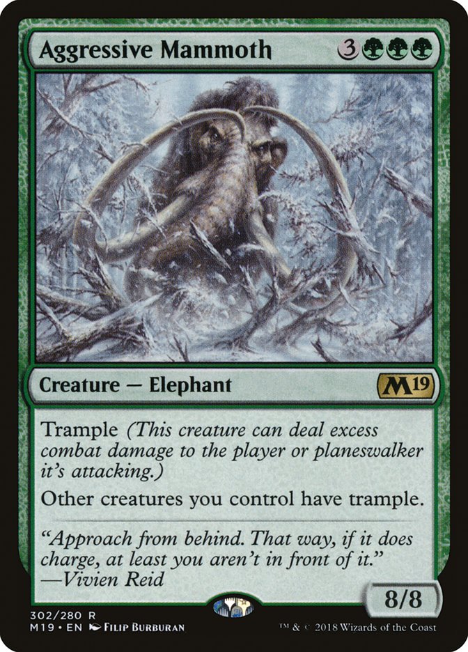 Aggressive Mammoth [Core Set 2019] - Devastation Store | Devastation Store